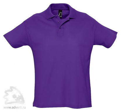 Рубашка поло Summer 170, мужская, темно-фиолетовая