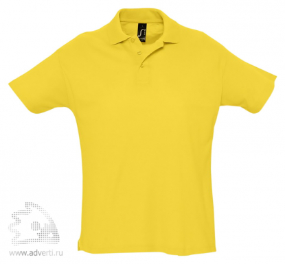 Рубашка поло Summer 170, мужская, желтая