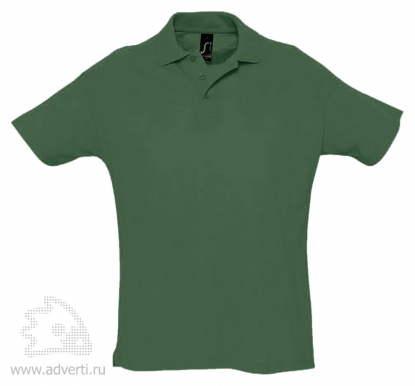 Рубашка поло Summer 170, мужская, темно-зеленая