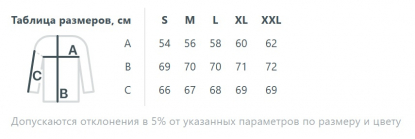 Размерная таблица худи Patch Catcher, унисекс