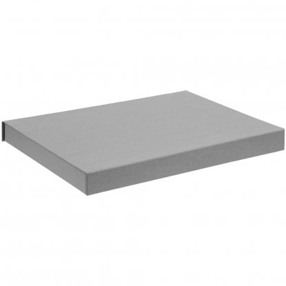 Коробка Roomy с ложементом под ежедневник и ручку, серая