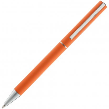 Ручка шариковая Blade Soft Touch, оранжевая, вид сзади