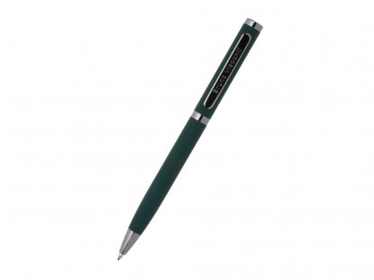 Ручка металлическая Firenze, софт-тач, зеленая