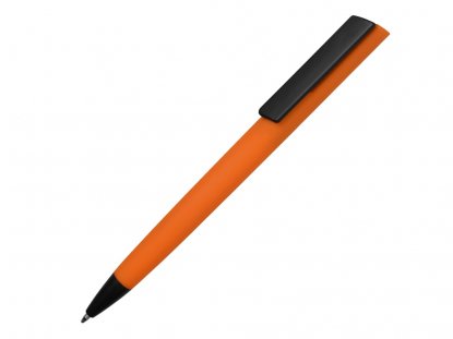 Ручка пластиковая шариковая C1 soft-touch, оранжевая