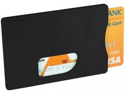 Защитный RFID чехол для кредитных карт, черный