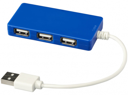 USB Hub на 4 порта Brick, синий