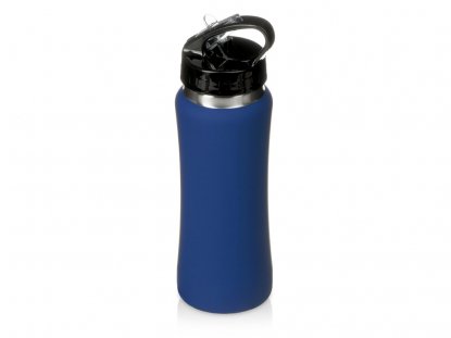Бутылка для воды Bottle C1, soft touch, темно-синяя