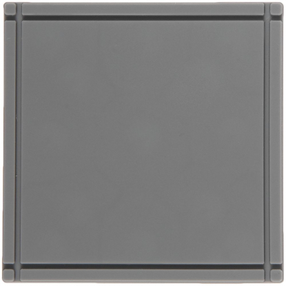 Лейбл из ПВХ Dzeta, L, серый