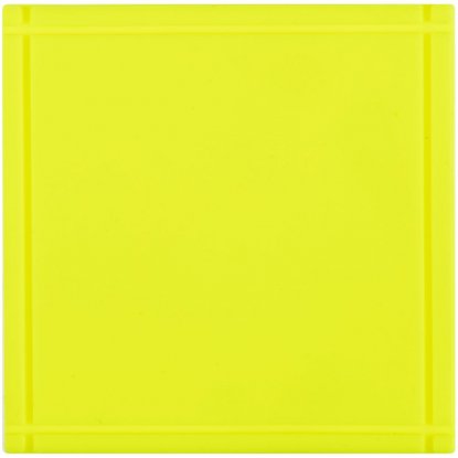 Лейбл из ПВХ Dzeta, L, желтый неон