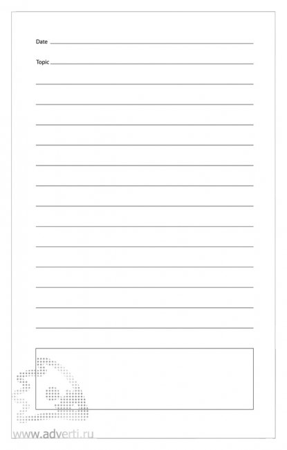 Блокнот Funky, внутренний блок - основной лист в линейку