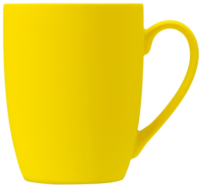 Кружка C1 soft-touch, желтая
