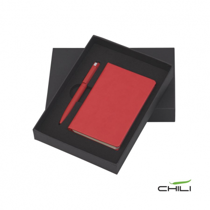 Подарочный набор Лорен, покрытие soft touch, красный, в коробке