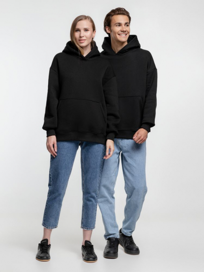 Худи оверсайз Kulonga Comfort Heavy, чёрное