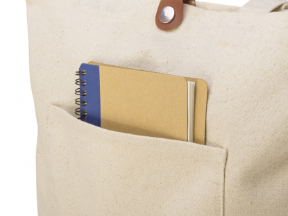 Cумка Clip с застежкой из экокожи, натуральная