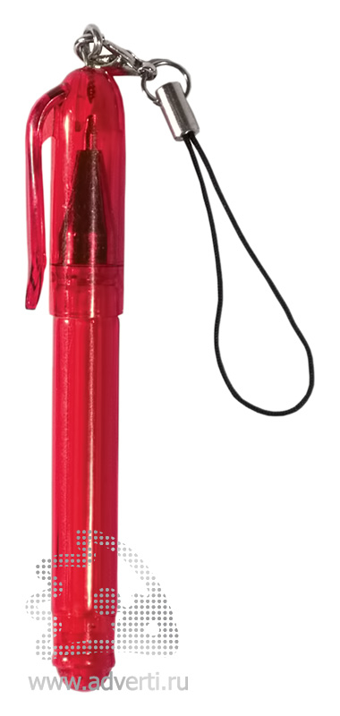 Ручка-подвеска на мобильный телефон Футурист, красная