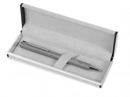 Футляр для ручек Velvet box, серый, открытый, с ручкой