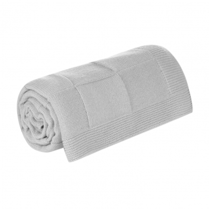 Плед Cella Soft вязаный, серый