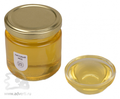 Мед натуральный Липовый в подарочной обертке, вид без обертки