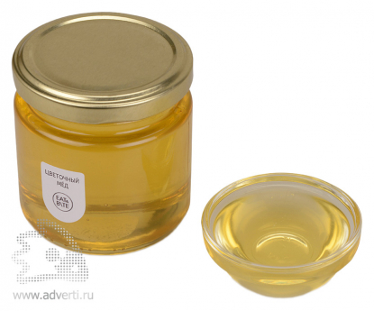 Мед натуральный Цветочный в подарочной обертке, вид без обертки