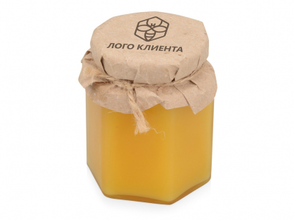 Подарочный набор Honeybox, пример персонализации баночки мёда