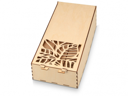 Подарочный набор Flavo с ассорти мёда и чая, деревянная коробка