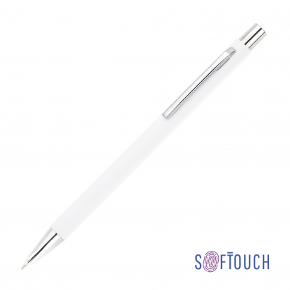 Ручка шариковая Trade, soft touch, белая