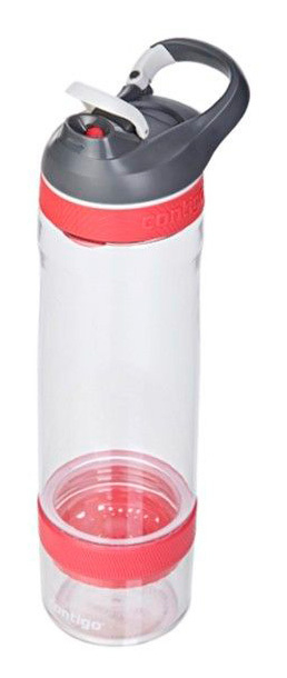 Бутылка Contigo Cortland Infuser 0.72л, прозрачная с красным