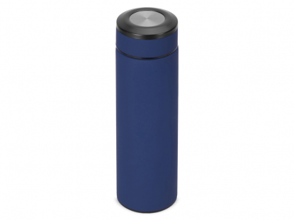 Вакуумный термос Vacuum Flask C1, soft touch, темно-синий