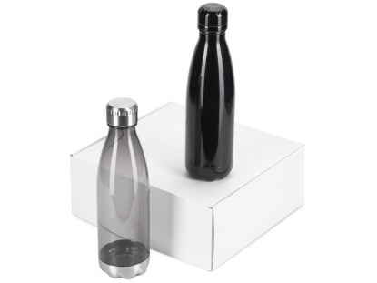 Подарочный набор с термосом и бутылкой Bottle set, черный