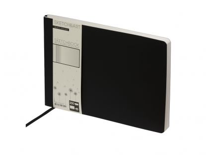 Скетчбук B5 Sketch & Art 200 г/м2, soft-touch, черный