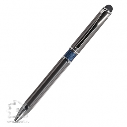 Шариковая ручка IP, серая с синим