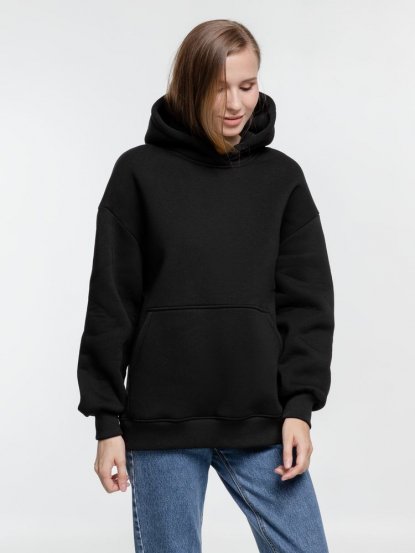 Худи оверсайз Kulonga Comfort Heavy, чёрное