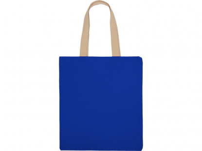 Сумка для шопинга Steady хлопковая с парусиновыми ручками, 260 г/м2, синяя