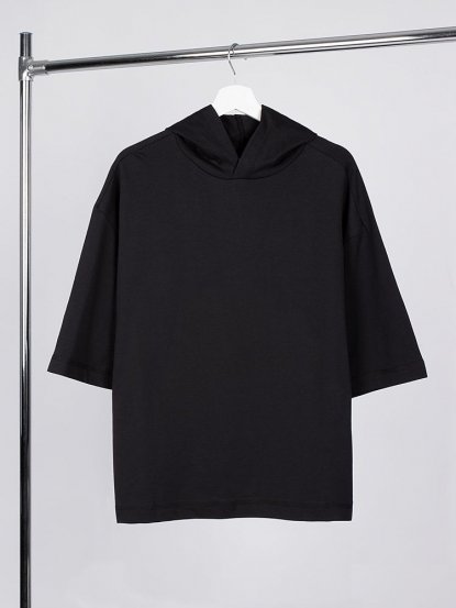 Футболка оверсай унисекс с капюшоном Neofit, чёрная