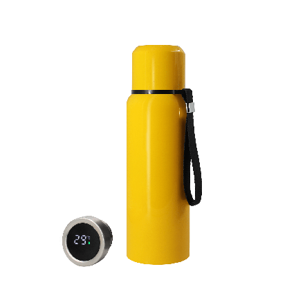 Термос S-travel New с датчиком температуры, желтый