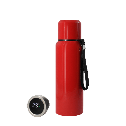 Термос S-travel New с датчиком температуры, красный