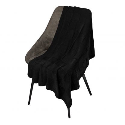 Плед Cella вязаный, черный