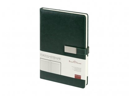 Ежедневник Verona, недатированный А5, зеленый