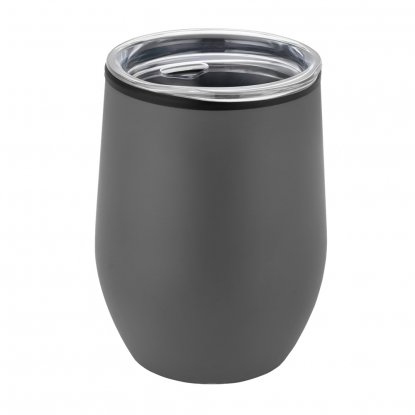 Термокружка Top, полуматовая, серая