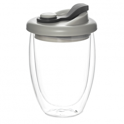 Стакан стеклянный Lotos, серый