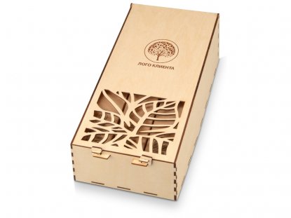 Подарочный набор Flavo с ассорти мёда и чая, пример персонализации коробки