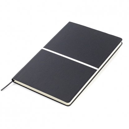 Ежедневник A5 недатированный Equator, черный с серебристым