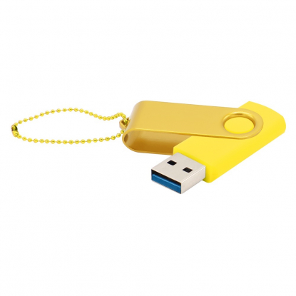 Флешка Designer To Go 3.0 USB, 64Gb, желтая