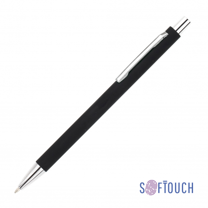 Ручка шариковая Trade, soft touch, черная