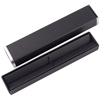 Коробка для ручки Cradle, чёрная с серебрянным