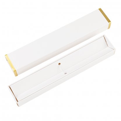 Коробка для ручки Cradle, белая с золотым