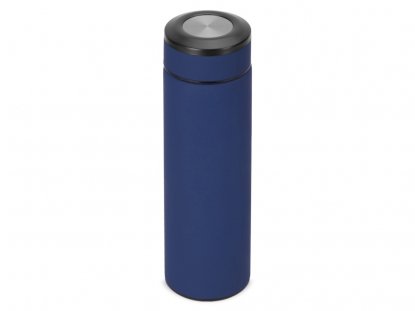 Вакуумный термос Vacuum Flask C1, soft touch, темно-синий