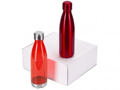 Подарочный набор с термосом и бутылкой Bottle set, красный