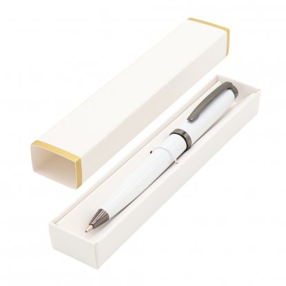 Ручка Betty в коробке Craddle белой с позолотой, белая