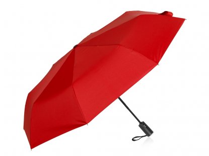 Зонт-автомат Reviver с куполом из переработанного пластика, красный